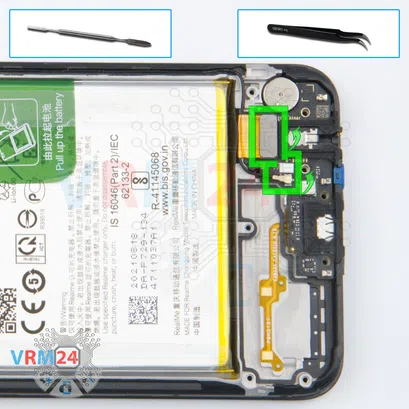 How to disassemble Realme C21Y, Step 10/1