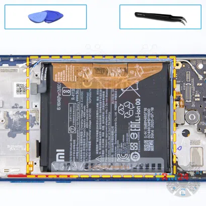 How to disassemble Xiaomi Mi 10 Lite, Step 16/1