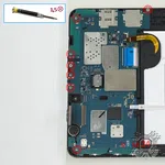 Cómo desmontar Samsung Galaxy Tab E 9.6'' SM-T561, Paso 6/1