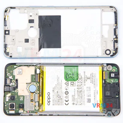 How to disassemble Oppo A15s, Step 6/2