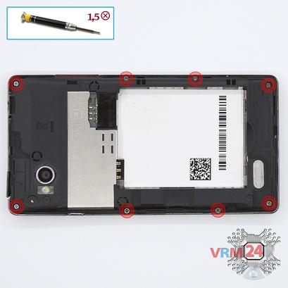 How to disassemble Alcatel OT View 5040X, Step 3/1