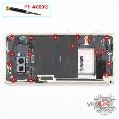 How to disassemble Samsung Galaxy Note 8 SM-N950, Step 5/1