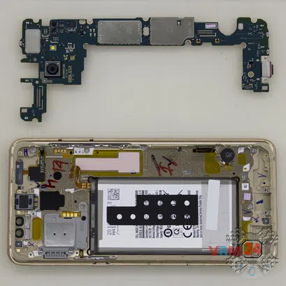 Cómo desmontar Samsung Galaxy A8 Plus (2018) SM-A730, Paso 10/2