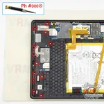 Como desmontar Lenovo Tab M10 Plus TB-X606F, Passo 11/1