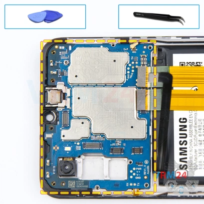 Como desmontar Samsung Galaxy A03s SM-037 por si mesmo, Passo 11/1