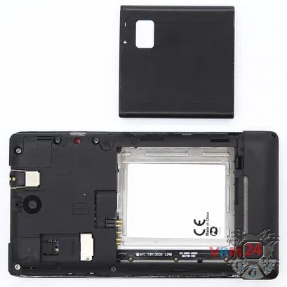 How to disassemble Sony Xperia E, Step 2/2