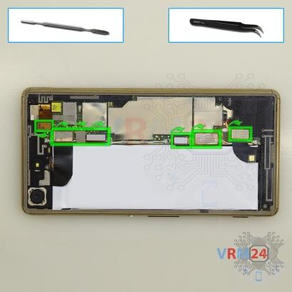 How to disassemble Sony Xperia M5, Step 4/1