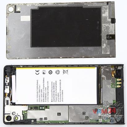 How to disassemble Huawei Ascend P6, Step 2/3