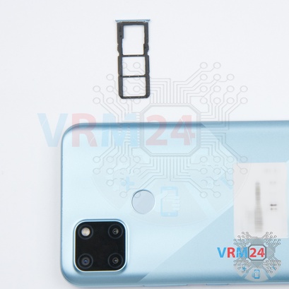 How to disassemble Realme C21Y, Step 2/2