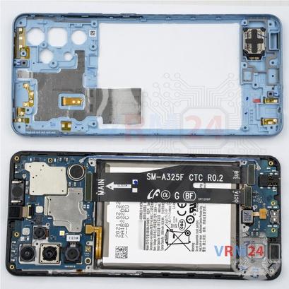 Como desmontar Samsung Galaxy A32 SM-A325, Passo 5/2
