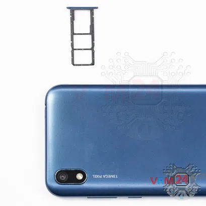 How to disassemble Huawei Y5 (2019), Step 1/2