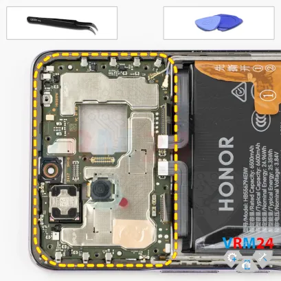 How to disassemble Honor X9c, Step 17/1