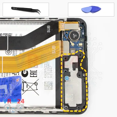 How to disassemble Samsung Galaxy M55 SM-M556, Step 8/1