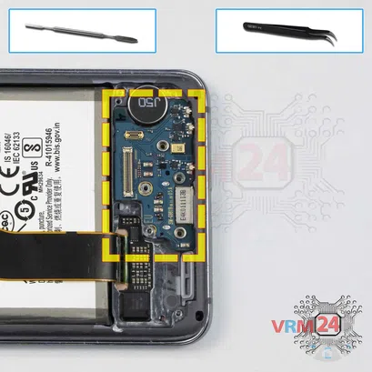 Como desmontar Samsung Galaxy S20 SM-G981 por si mesmo, Passo 12/1
