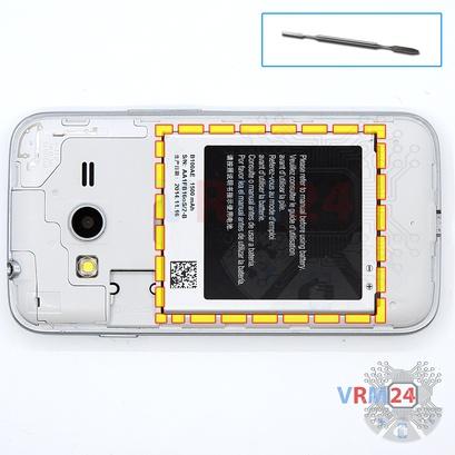 Como desmontar Samsung Galaxy Ace 4 Lite SM-G313 por si mesmo, Passo 3/1
