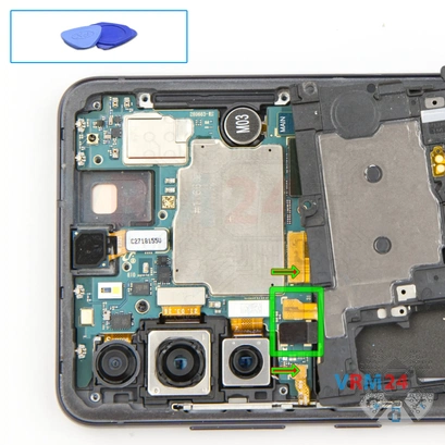 How to disassemble Samsung Galaxy S21 FE SM-G990, Step 6/1