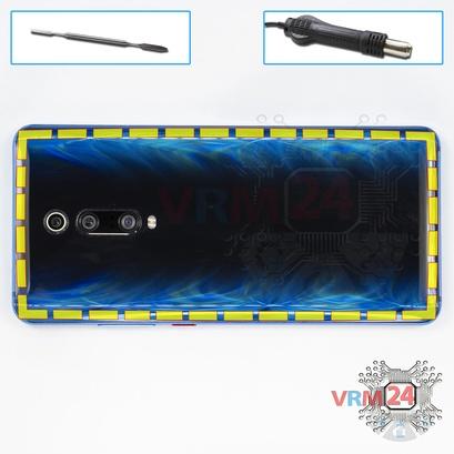 How to disassemble Xiaomi Redmi K20 Pro, Step 3/1