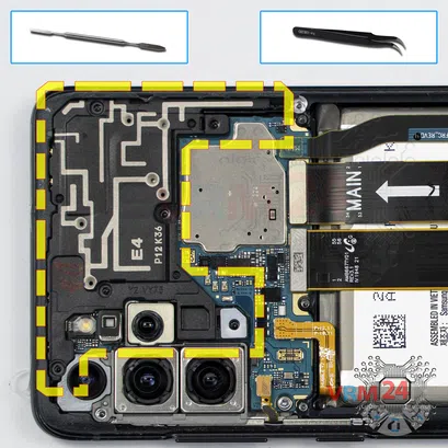 How to disassemble Samsung Galaxy S20 Plus SM-G985, Step 5/1