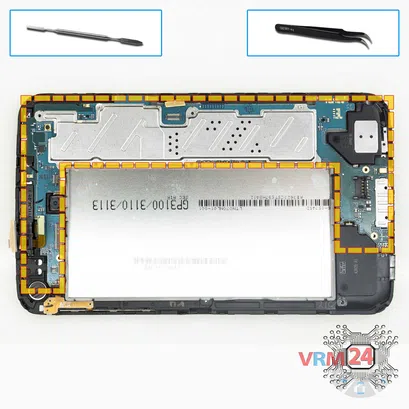 Cómo desmontar Samsung Galaxy Tab 3 7.0'' SM-T211, Paso 8/1