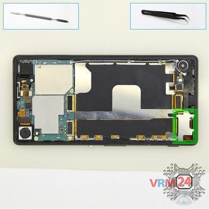 How to disassemble Sony Xperia Z3 Plus, Step 3/1