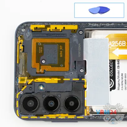 Como desmontar Samsung Galaxy A25 SM-A256 por si mesmo, Passo 4/1