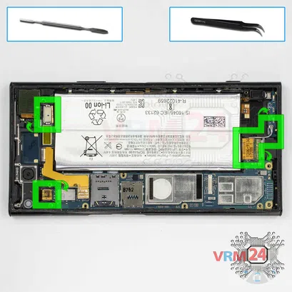 How to disassemble Sony Xperia XZ1, Step 13/1