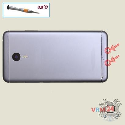 How to disassemble Meizu M3 Note M681H, Step 2/1