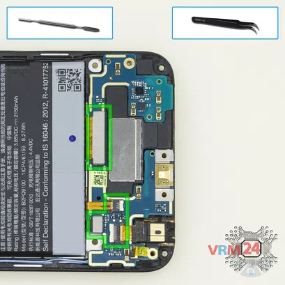 How to disassemble HTC One A9, Step 10/1