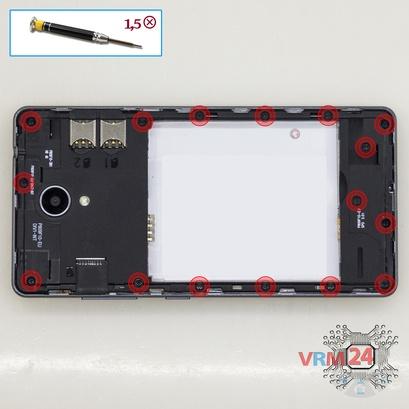 How to disassemble ZTE Blade A520C, Step 3/1