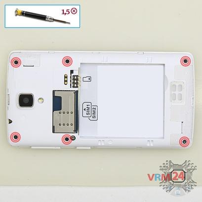 How to disassemble Lenovo A1000, Step 3/1