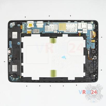 Cómo desmontar Samsung Galaxy Tab A 9.7'' SM-T555, Paso 4/2