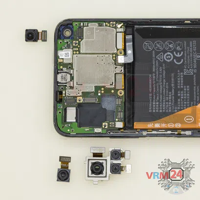 How to disassemble Huawei Honor 20, Step 10/2