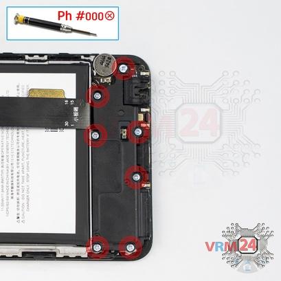 How to disassemble Meizu M8 M813H, Step 6/1