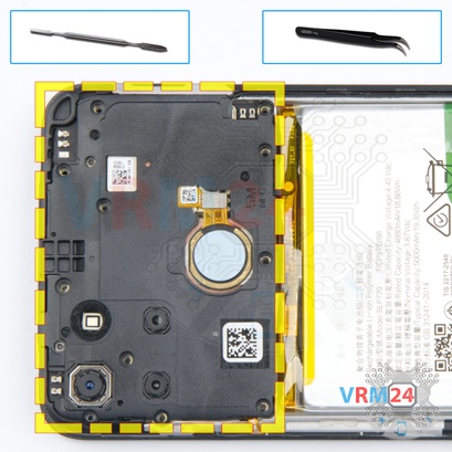 How to disassemble Realme C21Y, Step 5/1
