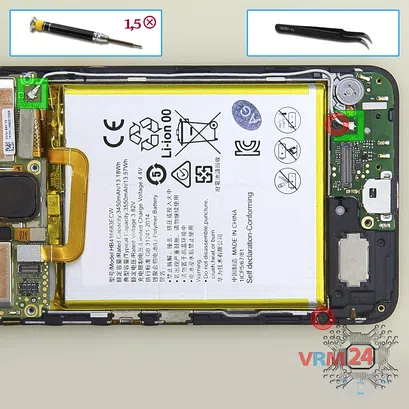 How to disassemble Huawei Nexus 6P, Step 9/1