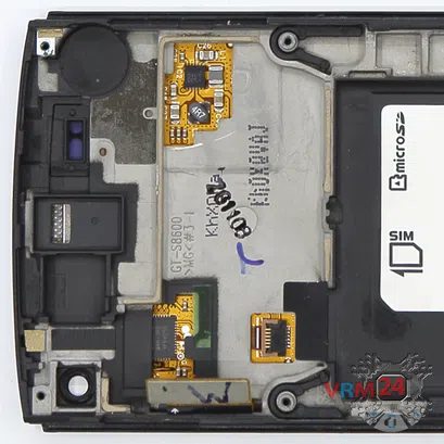 How to disassemble Samsung Wave 3 GT-S8600, Step 12/2