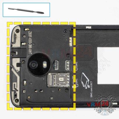 How to disassemble Motorola Moto E4 XT1762, Step 5/1