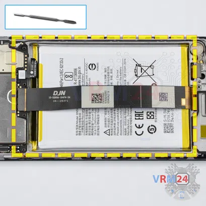 How to disassemble Xiaomi Redmi 9A, Step 12/1