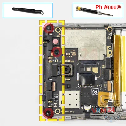 Cómo desmontar Asus ZenFone 3 Laser ZC551KL, Paso 12/1