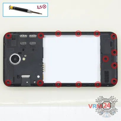 How to disassemble ZTE Blade A520, Step 3/1