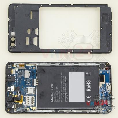 How to disassemble Doogee X20, Step 4/2