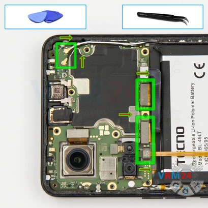 How to disassemble Tecno Camon 19, Step 13/1