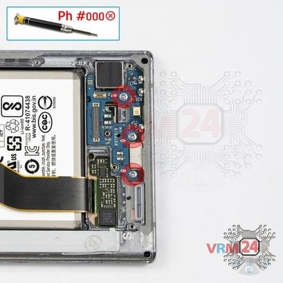 How to disassemble Samsung Galaxy Note 10 Plus SM-N975, Step 10/1