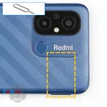 Como desmontar Xiaomi Redmi 12C por si mesmo, Passo 2/1