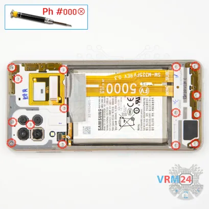 How to disassemble Samsung Galaxy M32 SM-M325, Step 4/1