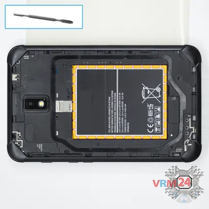 How to disassemble Samsung Galaxy Tab Active 2 SM-T395, Step 2/1