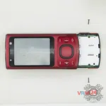 How to disassemble Nokia 6700 slide RM-576, Step 5/2