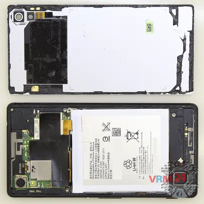 How to disassemble Sony Xperia M4 Aqua, Step 1/2