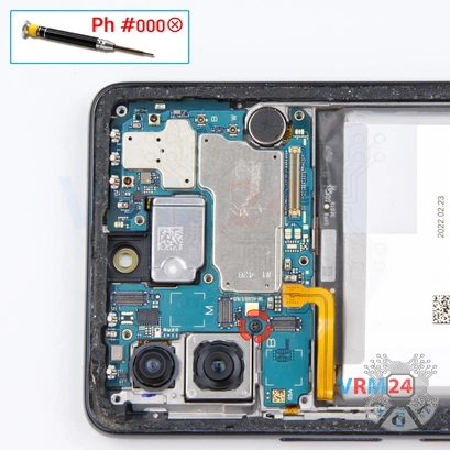 Cómo desmontar Samsung Galaxy A53 SM-A536, Paso 16/1