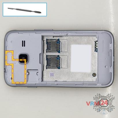 How to disassemble Samsung Galaxy J1 mini (2016) SM-J105, Step 3/1